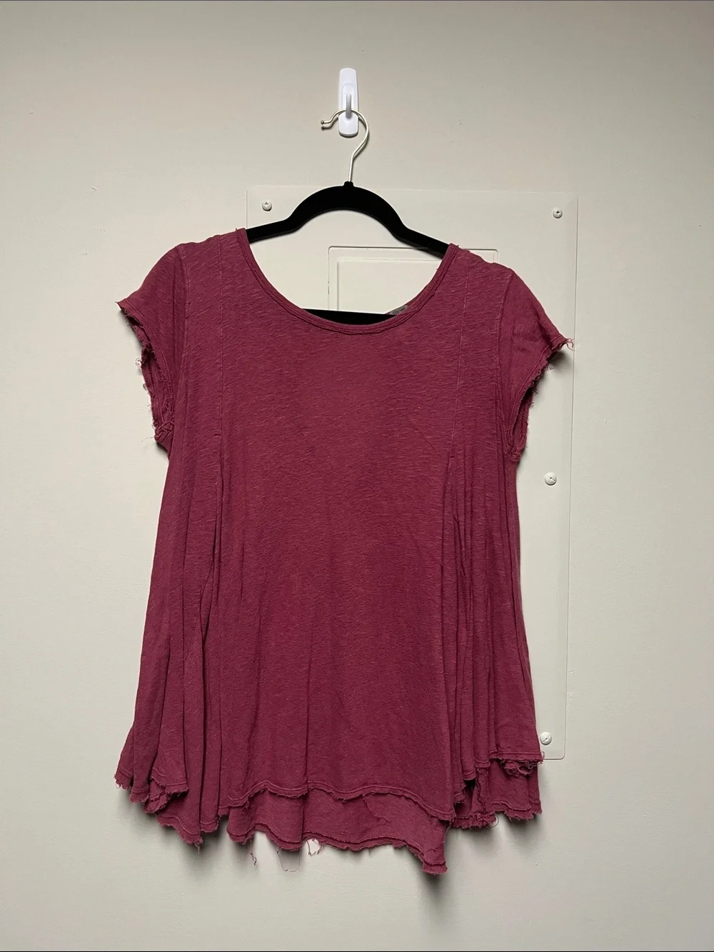 We the Free by Free People maroon flowy top